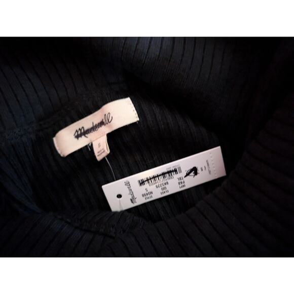 NWT Madewell Ribbed Black Turtleneck Size S - Picture 3 of 4